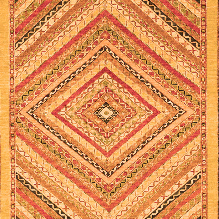Machine Washable Abstract Orange Modern Area Rugs, wshabs2701org