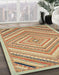 Machine Washable Abstract Red Rug in a Family Room, wshabs2701