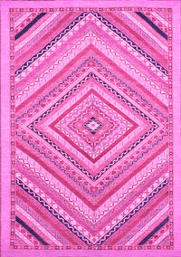 Abstract Pink Modern Rug, abs2701pnk