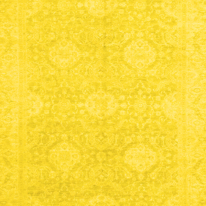 Oriental Yellow Traditional Rug, abs2702yw