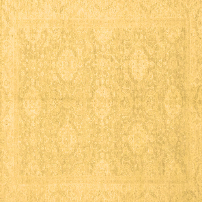 Square Machine Washable Oriental Brown Traditional Rug, wshabs2702brn