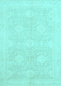 Oriental Light Blue Traditional Rug, abs2702lblu