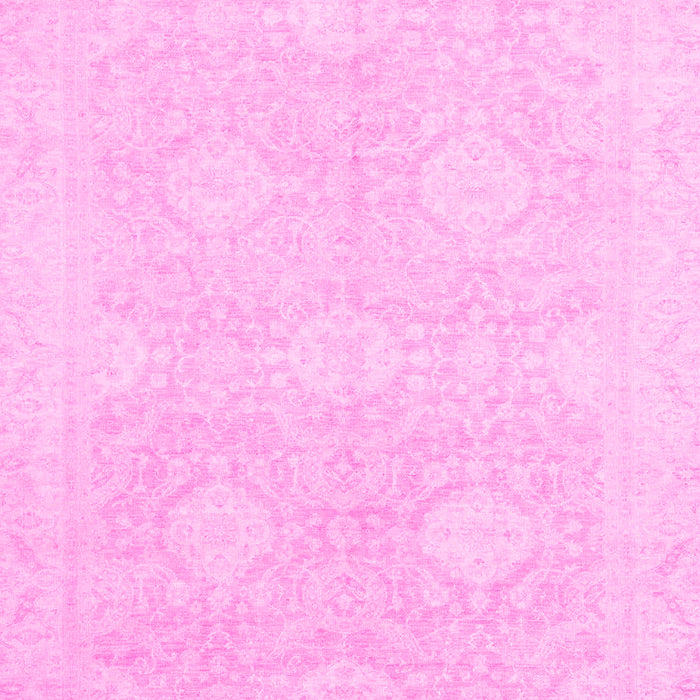 Machine Washable Oriental Pink Traditional Rug, wshabs2702pnk