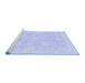 Sideview of Machine Washable Oriental Blue Traditional Rug, wshabs2702blu