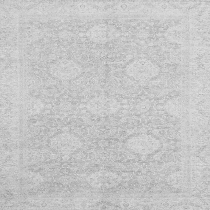 Square Machine Washable Oriental Gray Traditional Rug, wshabs2702gry