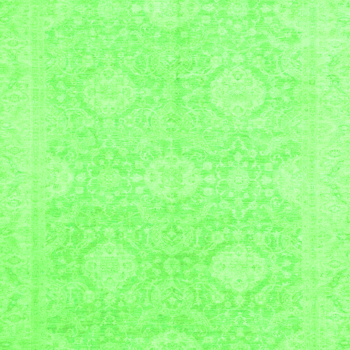 Machine Washable Oriental Green Traditional Area Rugs, wshabs2702grn