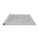 Sideview of Machine Washable Oriental Gray Traditional Rug, wshabs2702gry