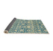 Sideview of Abstract Tan Brown Modern Rug, abs2703