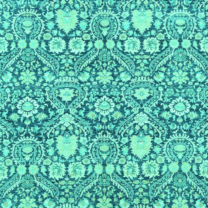 Machine Washable Abstract Turquoise Modern Area Rugs, wshabs2703turq