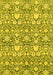 Abstract Yellow Modern Rug, abs2703yw