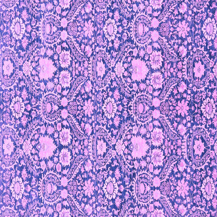 Square Machine Washable Abstract Purple Modern Area Rugs, wshabs2703pur