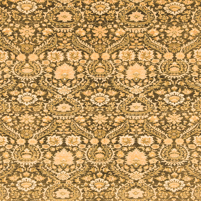 Square Machine Washable Abstract Orange Modern Area Rugs, wshabs2703org