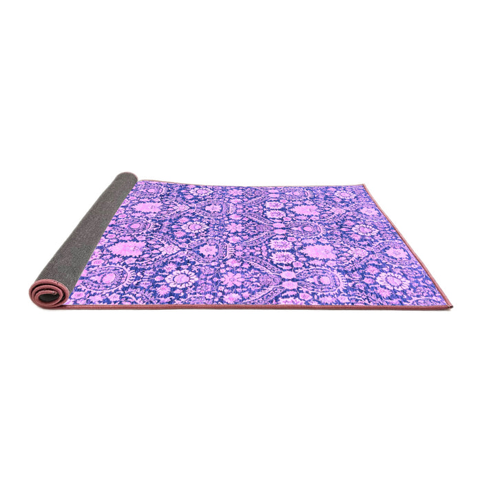 Sideview of Abstract Purple Modern Rug, abs2703pur