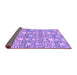 Sideview of Abstract Purple Modern Rug, abs2703pur