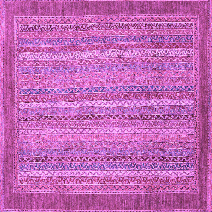 Square Machine Washable Abstract Purple Modern Area Rugs, wshabs2704pur
