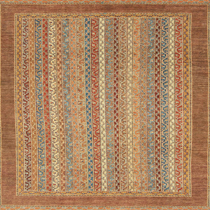 Square Abstract Red Modern Rug, abs2704