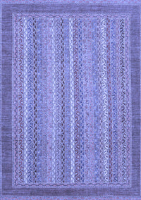 Abstract Blue Modern Rug, abs2704blu