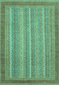 Abstract Turquoise Modern Rug, abs2704turq