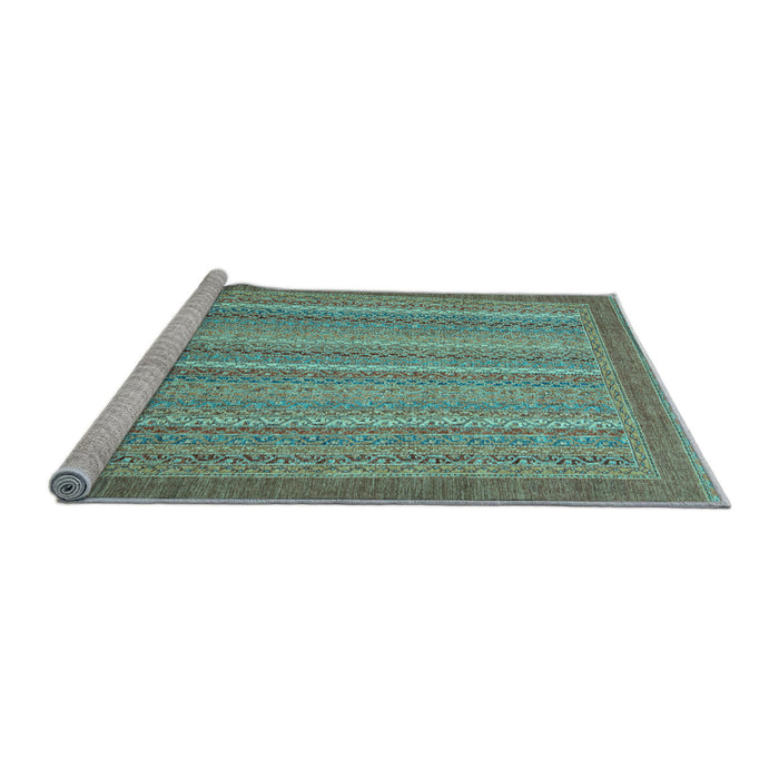 Sideview of Machine Washable Abstract Light Blue Modern Rug, wshabs2704lblu