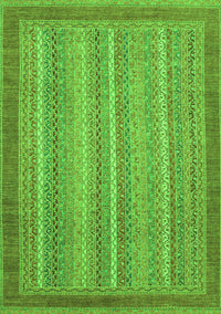 Abstract Green Modern Rug, abs2704grn