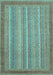 Machine Washable Abstract Light Blue Modern Rug, wshabs2704lblu