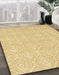 Abstract Orange Modern Rug in Family Room, abs2705