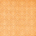 Square Abstract Orange Modern Rug, abs2705org