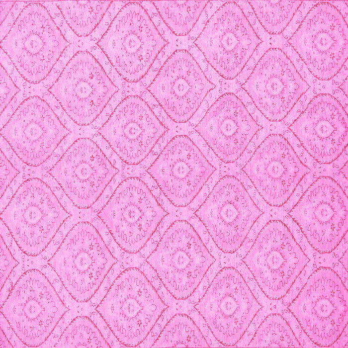 Square Abstract Pink Modern Rug, abs2705pnk
