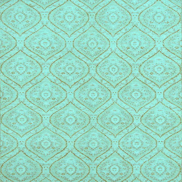 Square Abstract Light Blue Modern Rug, abs2705lblu
