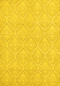 Abstract Yellow Modern Rug, abs2705yw