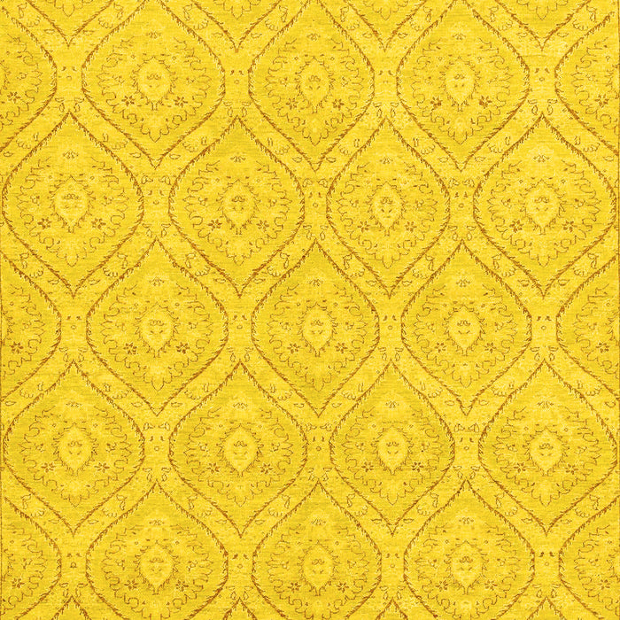 Abstract Yellow Modern Rug, abs2705yw