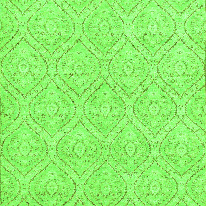 Machine Washable Abstract Green Modern Area Rugs, wshabs2705grn