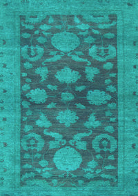 Abstract Light Blue Modern Rug, abs2706lblu