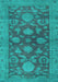 Abstract Light Blue Modern Rug, abs2706lblu