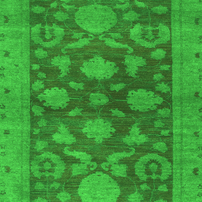 Machine Washable Abstract Green Modern Area Rugs, wshabs2706grn