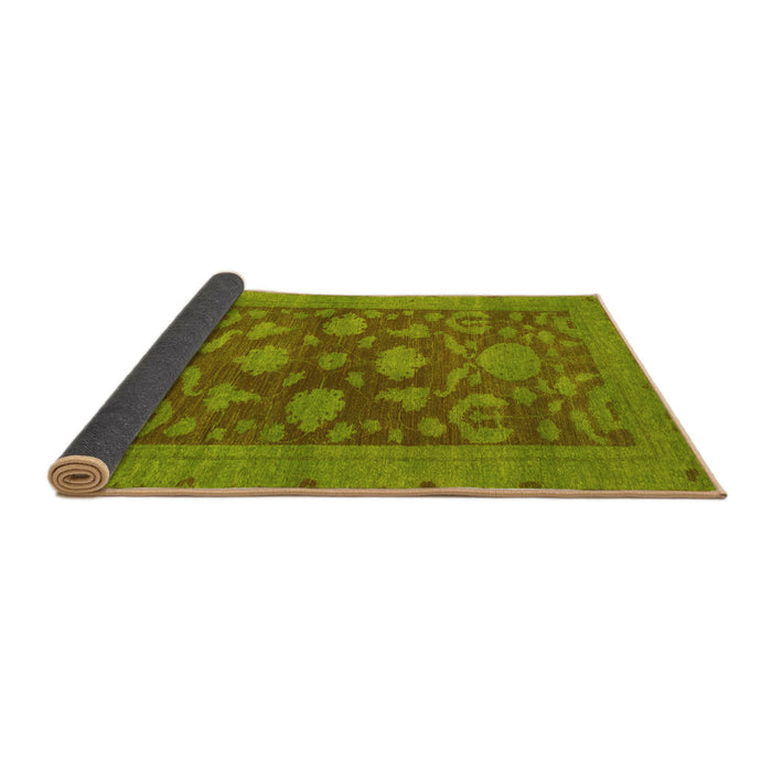 Sideview of Abstract Yellow Modern Rug, abs2706yw