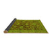 Sideview of Abstract Yellow Modern Rug, abs2706yw