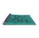 Sideview of Abstract Light Blue Modern Rug, abs2706lblu