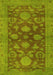 Abstract Yellow Modern Rug, abs2706yw