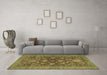 Machine Washable Abstract Brown Modern Rug in a Living Room,, wshabs2706brn