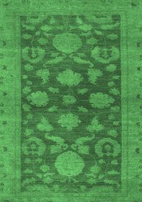 Abstract Emerald Green Modern Rug, abs2706emgrn