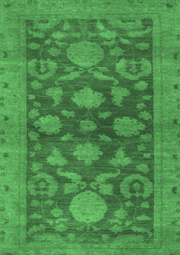 Abstract Emerald Green Modern Rug, abs2706emgrn