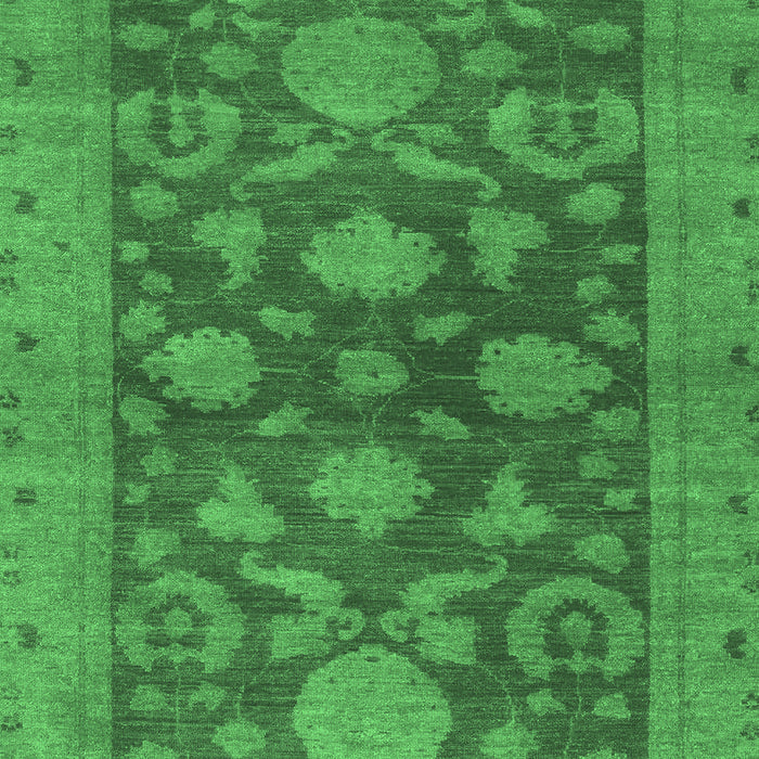 Abstract Emerald Green Modern Rug, abs2706emgrn