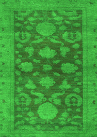 Abstract Green Modern Rug, abs2706grn