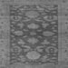 Square Machine Washable Abstract Gray Modern Rug, wshabs2706gry