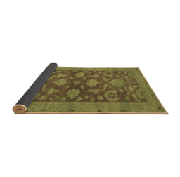 Sideview of Abstract Brown Modern Rug, abs2706brn