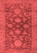 Abstract Red Modern Area Rugs