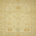 Square Abstract Gold Oriental Rug, abs2707