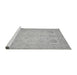 Sideview of Machine Washable Oriental Gray Traditional Rug, wshabs2707gry