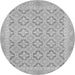 Round Oriental Gray Traditional Rug, abs2708gry